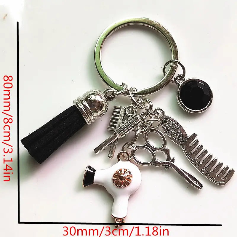 Hairdressing Set Key Chain