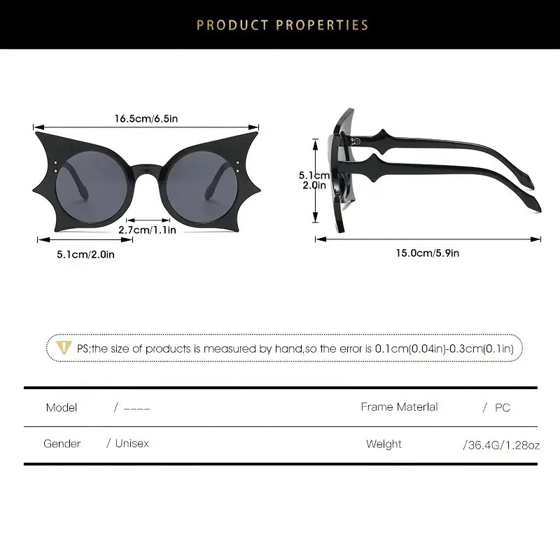 Halloween Bat Decorative Glasses