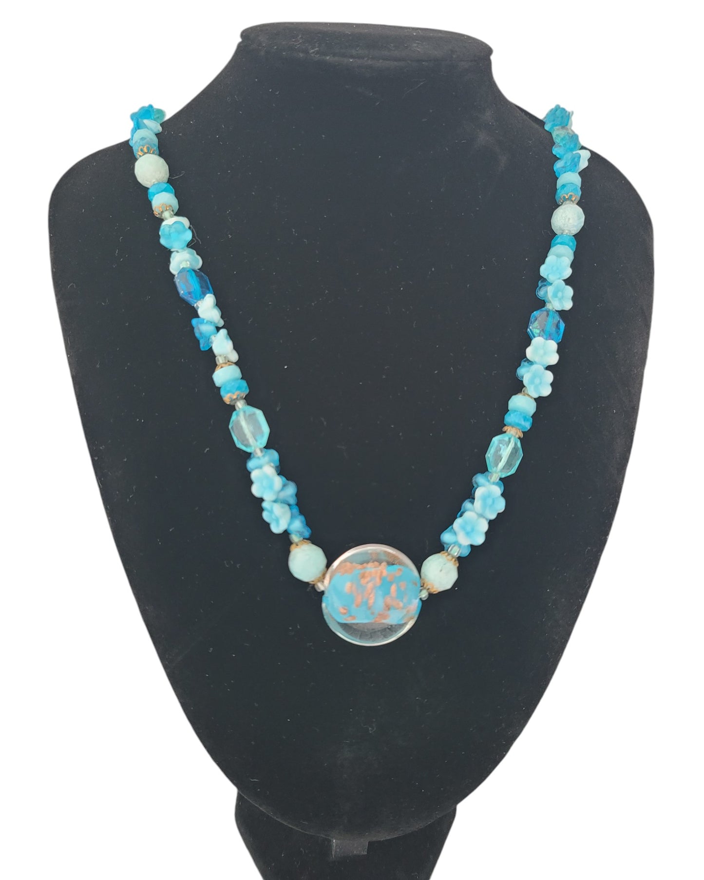 Blue Beaded Necklace