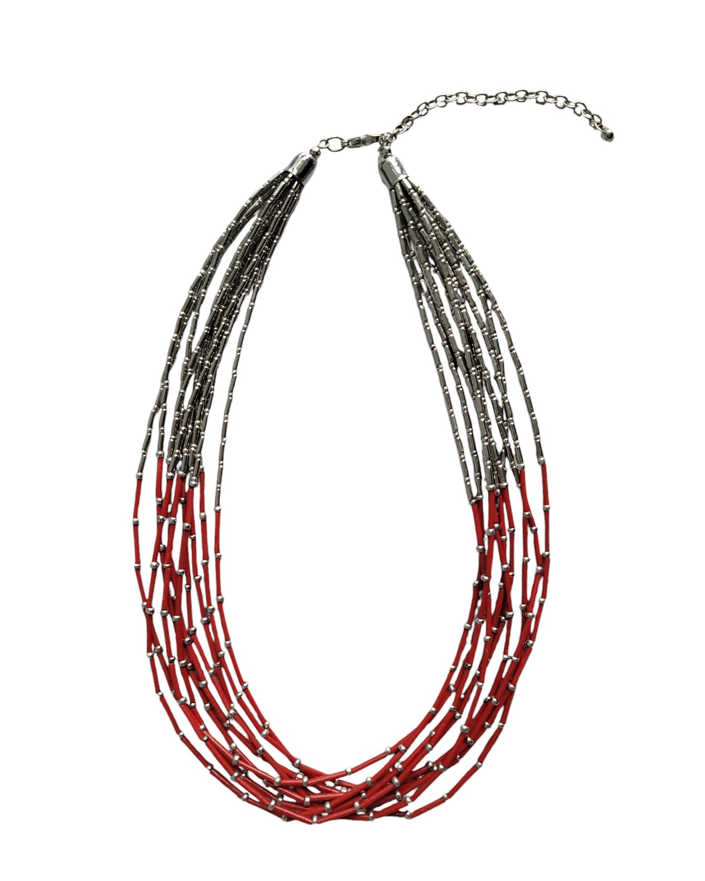 Layered Beaded Statement Necklace