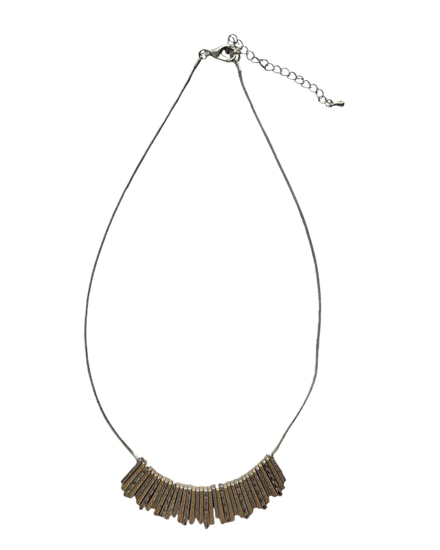 Mixed Metal Statement Necklace