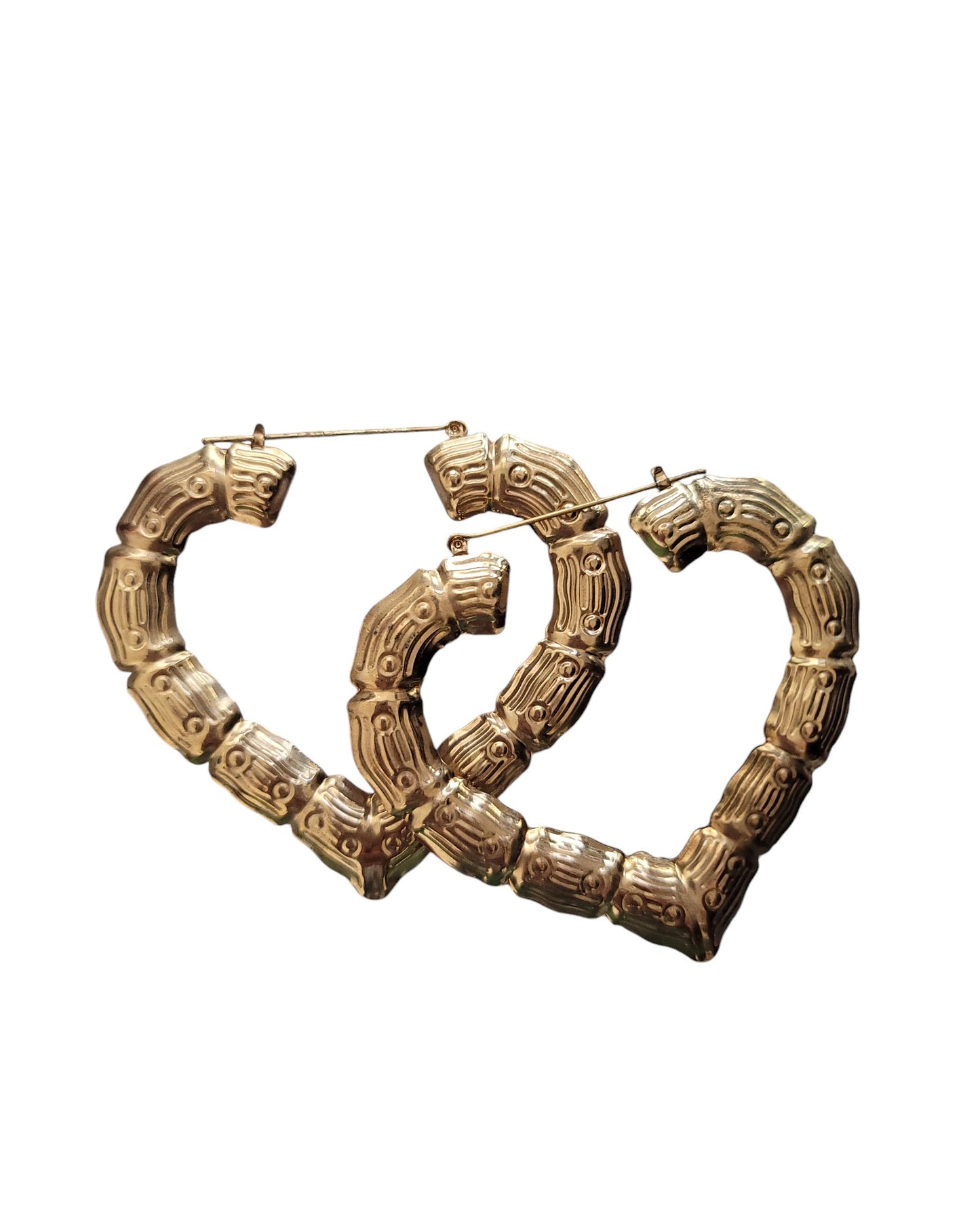 Large Gold Heart Earring