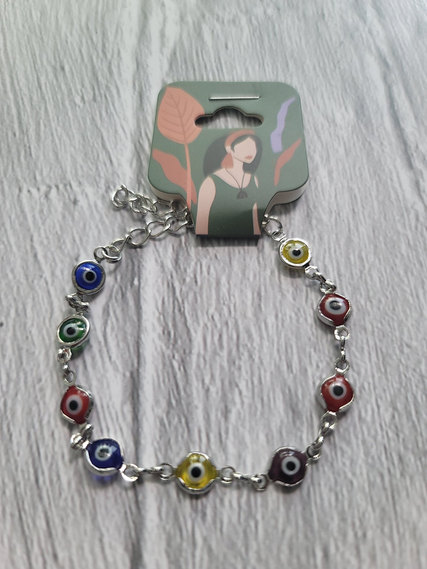 Glass Evil Eyes Bracelet