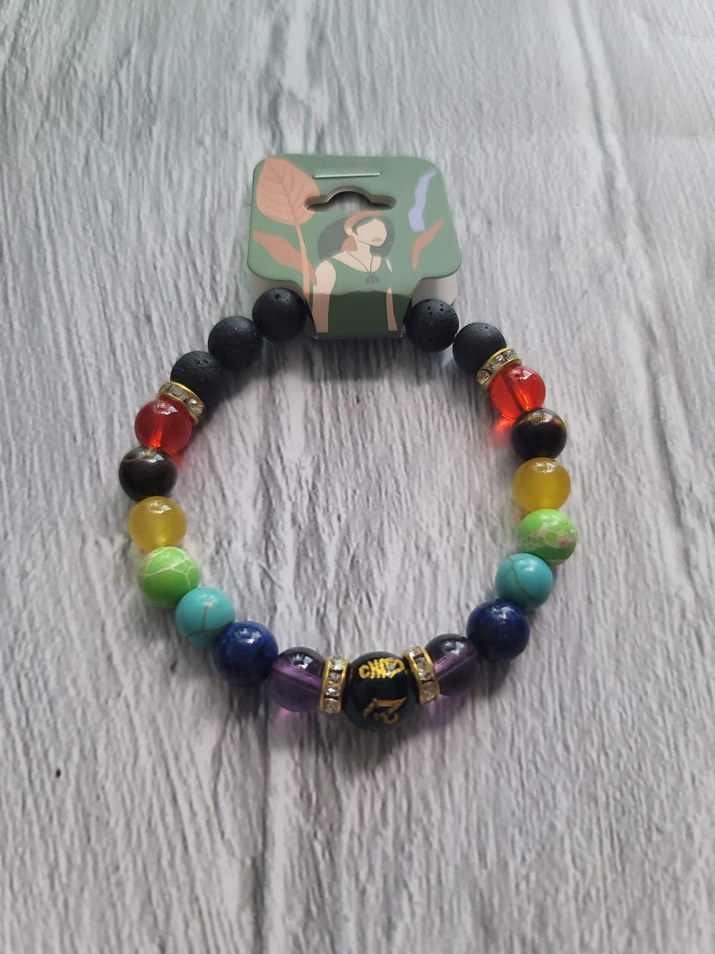 7 Chakra Colorful Beaded Bracelet
