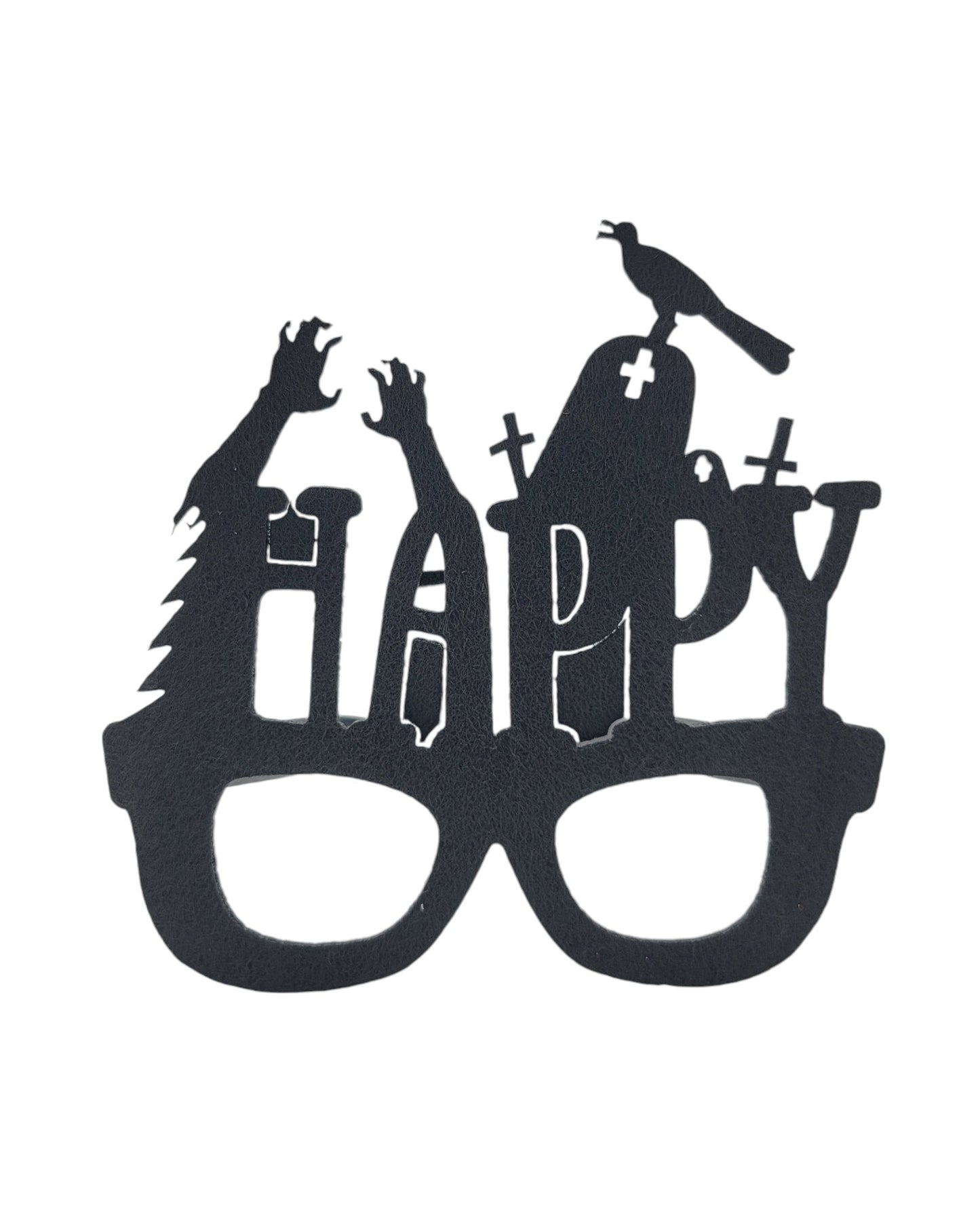 Happy Halloween Black Glasses