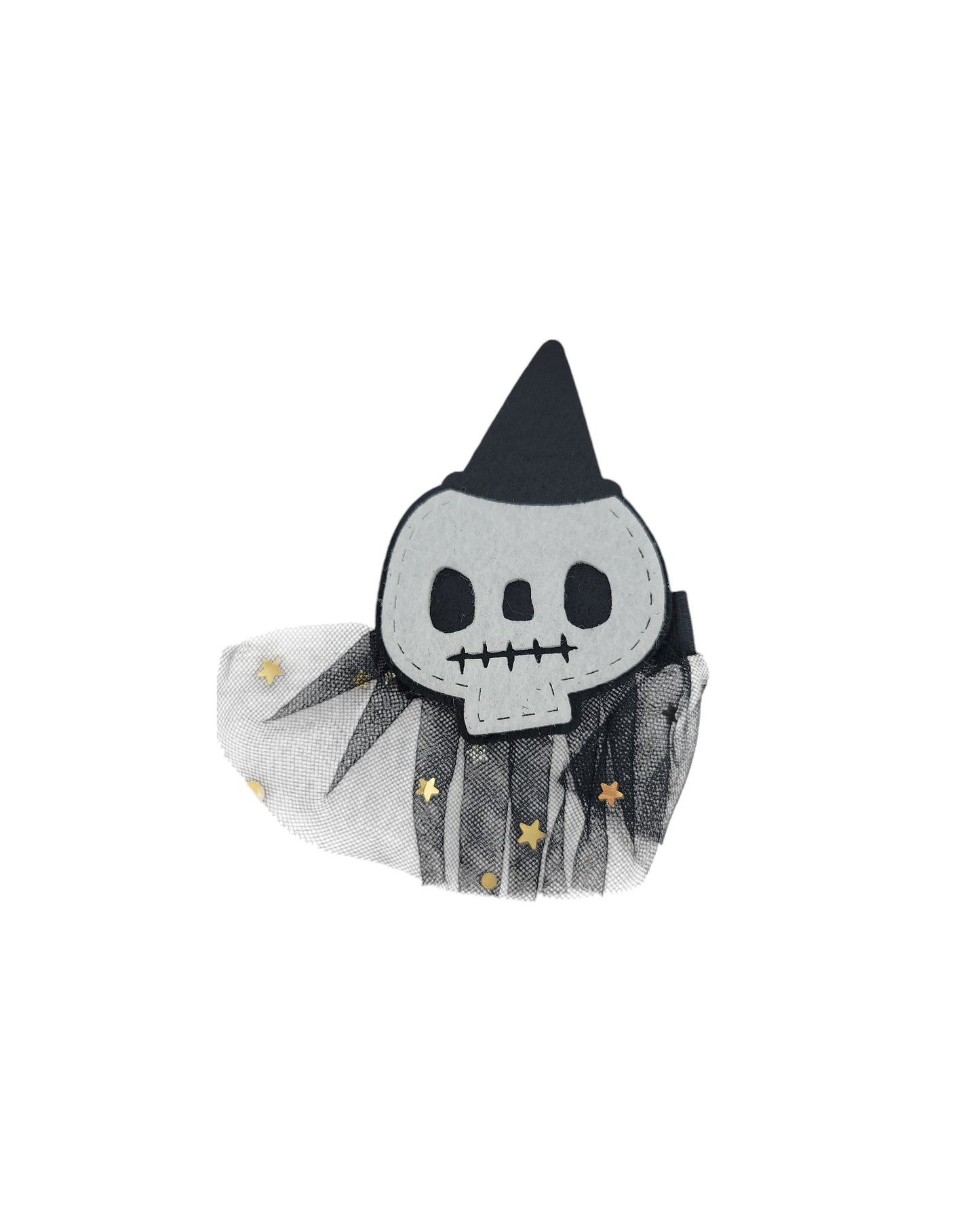 Mesh Skull Hair Clip - 1pc