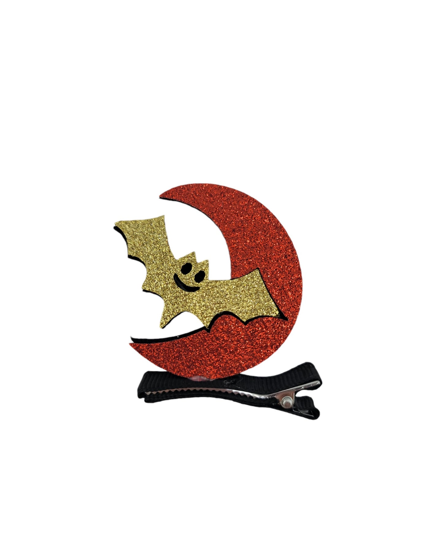 Moon Bat Barrette Hair Clip - 1pc