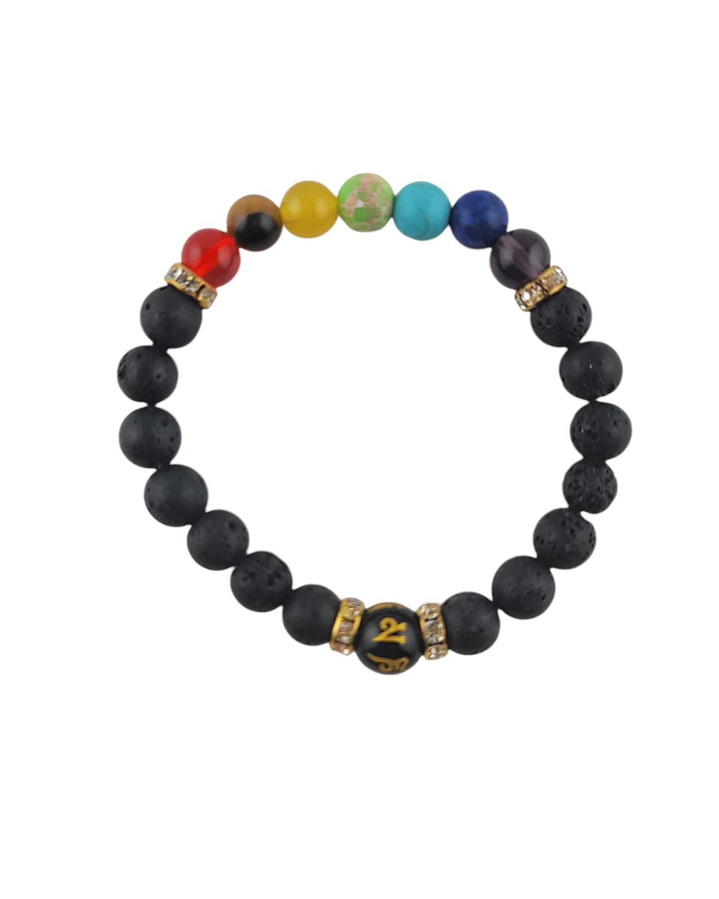 7 Chakra Colorful Beaded Bracelet Stress Relief & Yoga Meditation