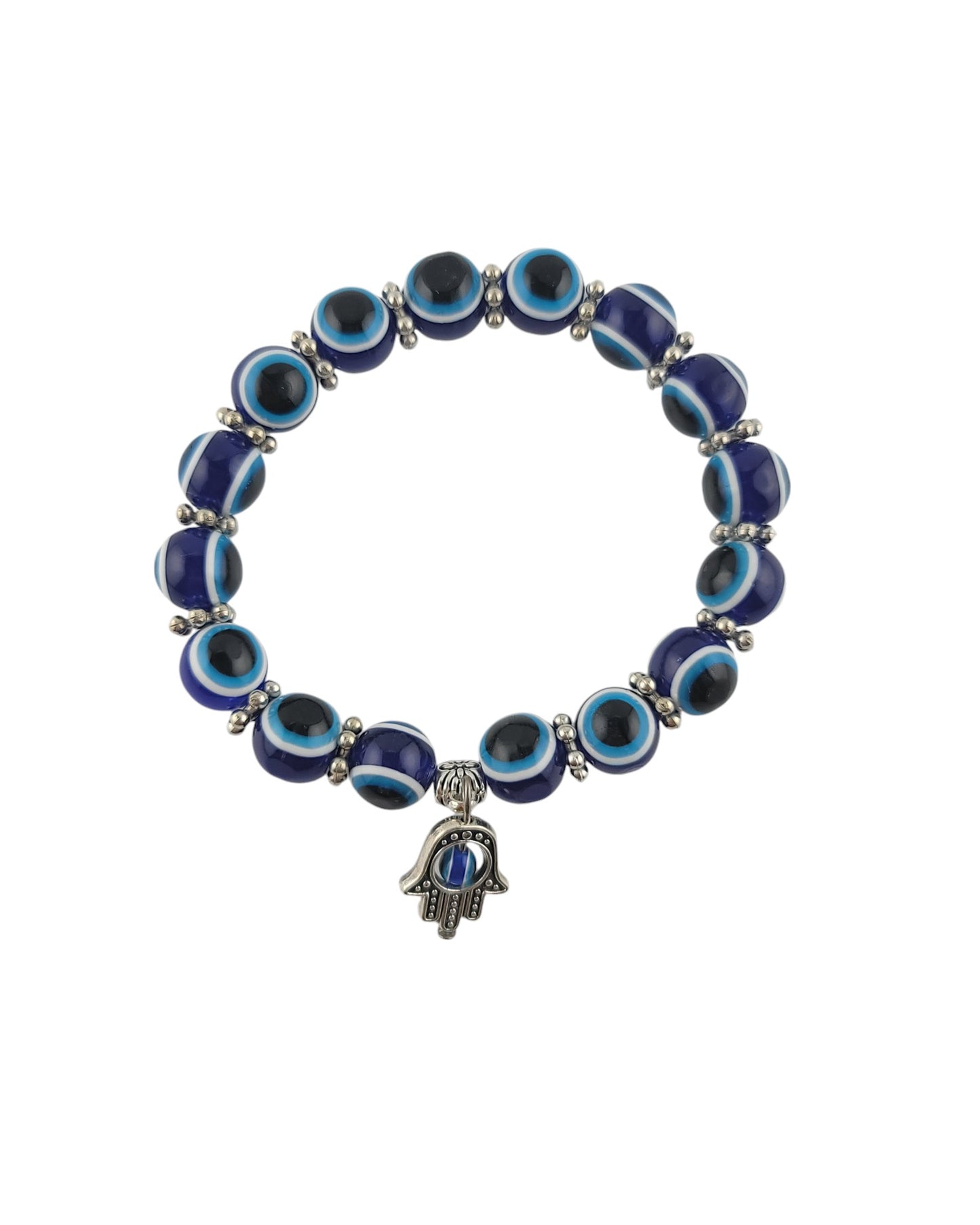 Evil Eye Blue Beaded Charm