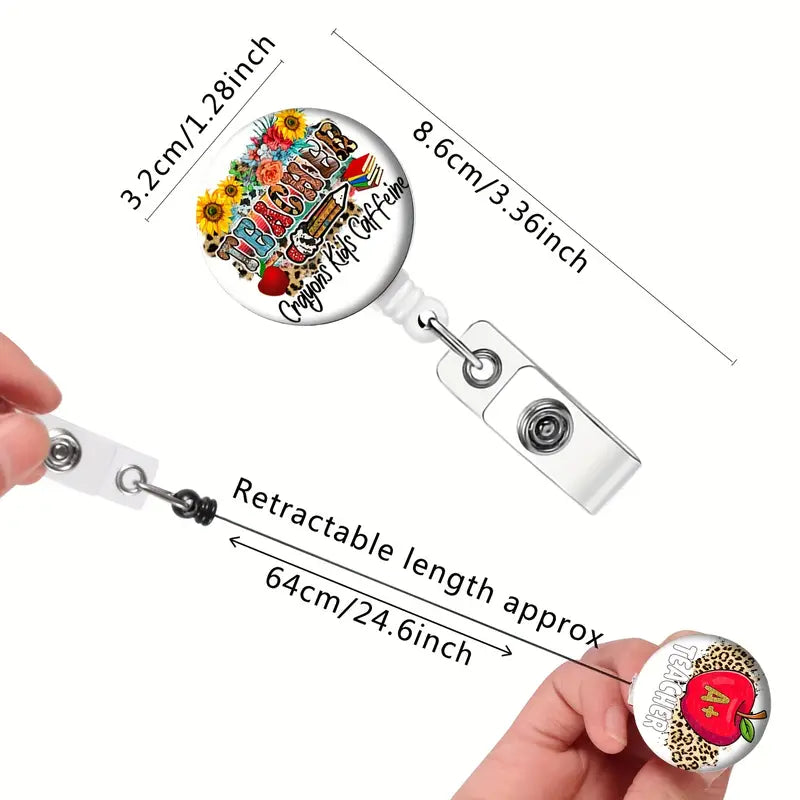 Retractable Badge Holder for Teachers