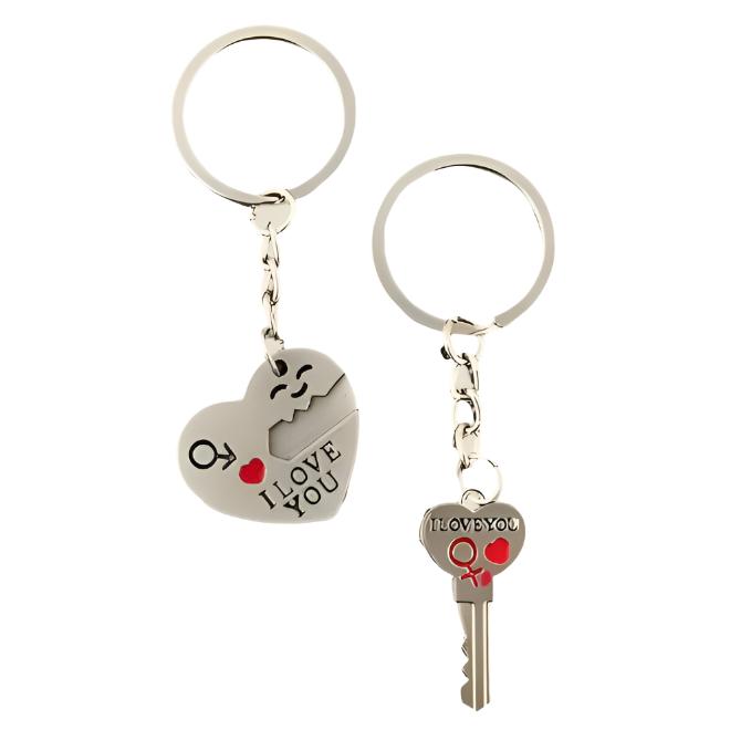 Romantic Couple Key Chain