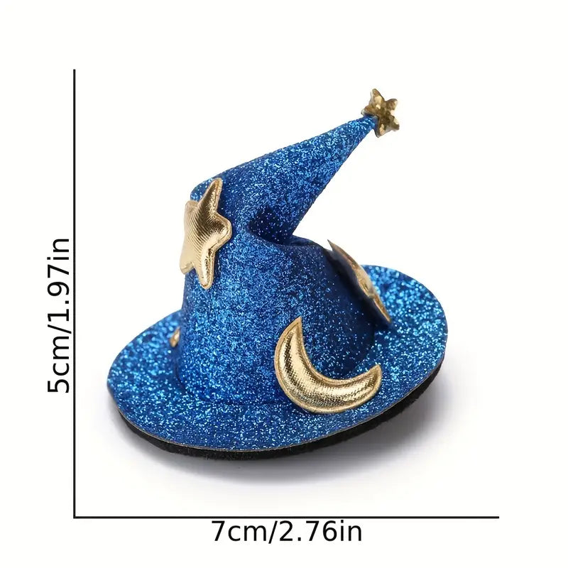 Halloween Wizard Hat Barrette Hair Clip - 1pc