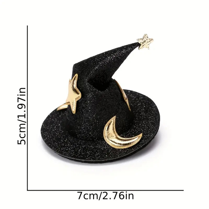 Halloween Wizard Hat Barrette Hair Clip - 1pc