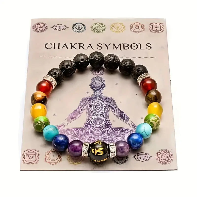 7 Chakra Colorful Beaded Bracelet