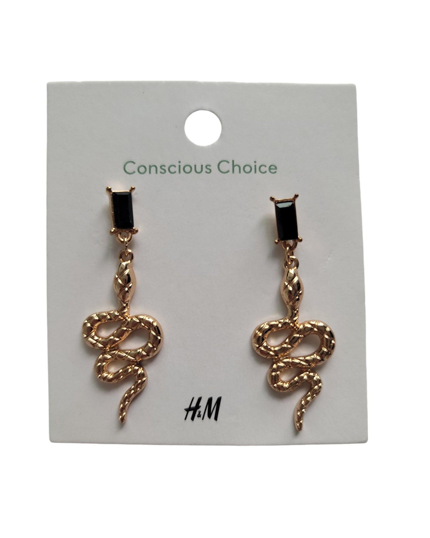 Gold Colored Snake Earrings