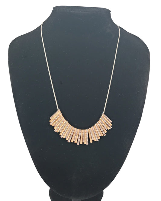 Mixed Metal Statement Necklace