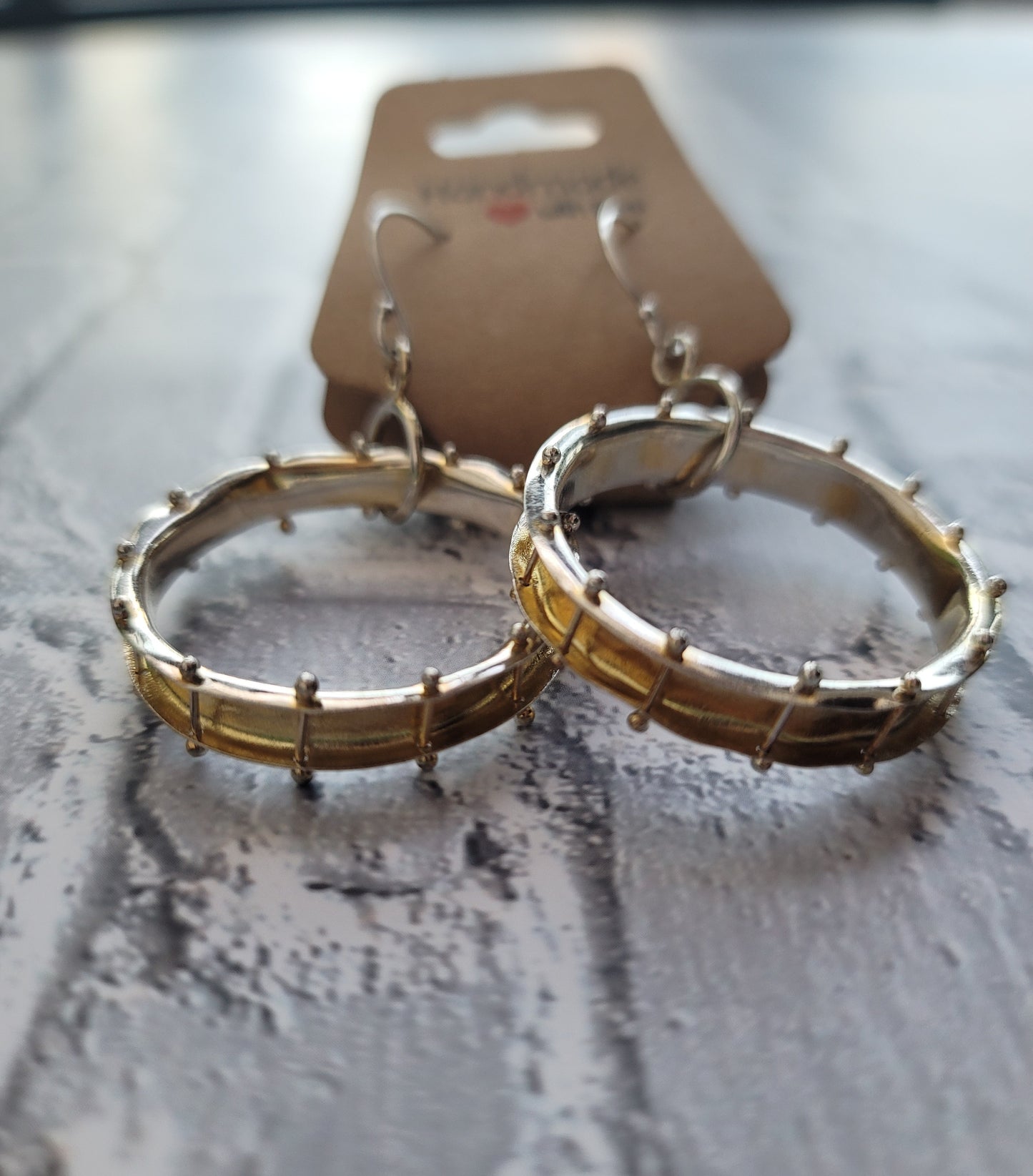 Drop Hoop Earrings