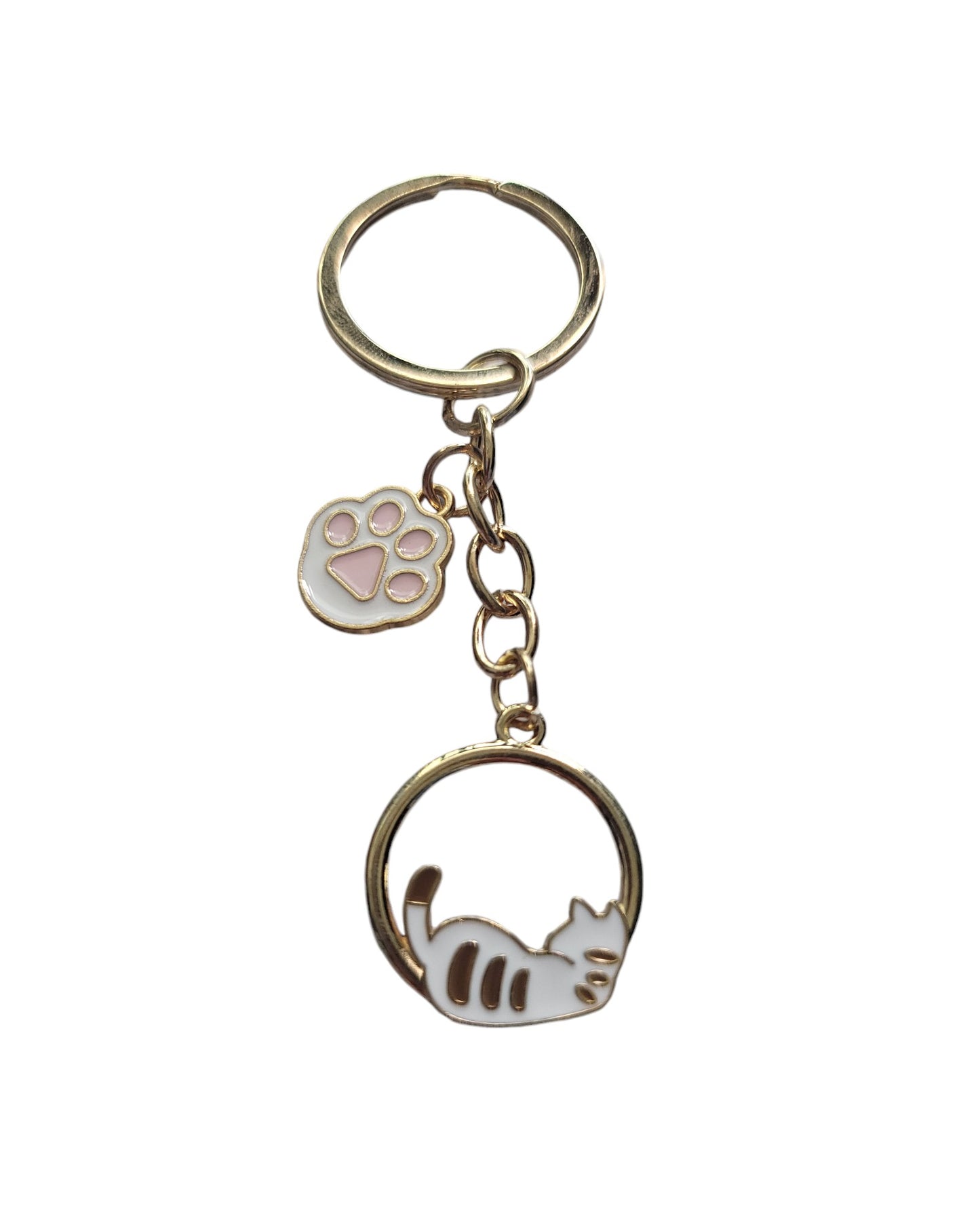 Cat & Paw Key Chain