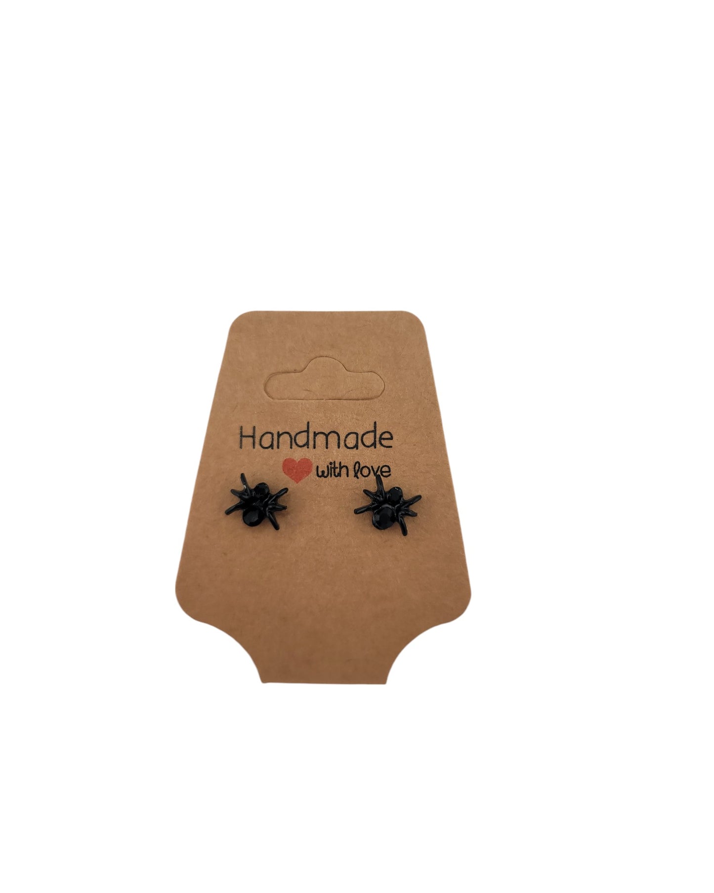 Black Spider Design Alloy Earrings