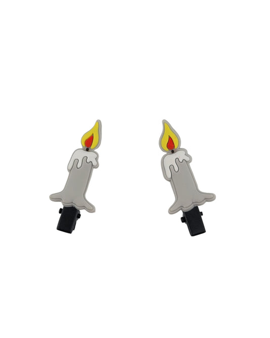 Halloween Candle Hair Clips - 2pcs
