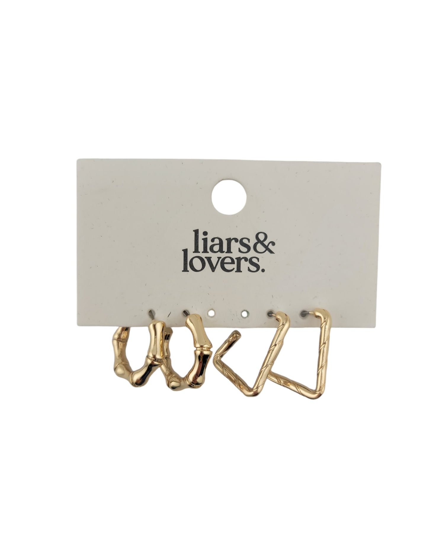 Goldtone Earrings (2 Pairs)