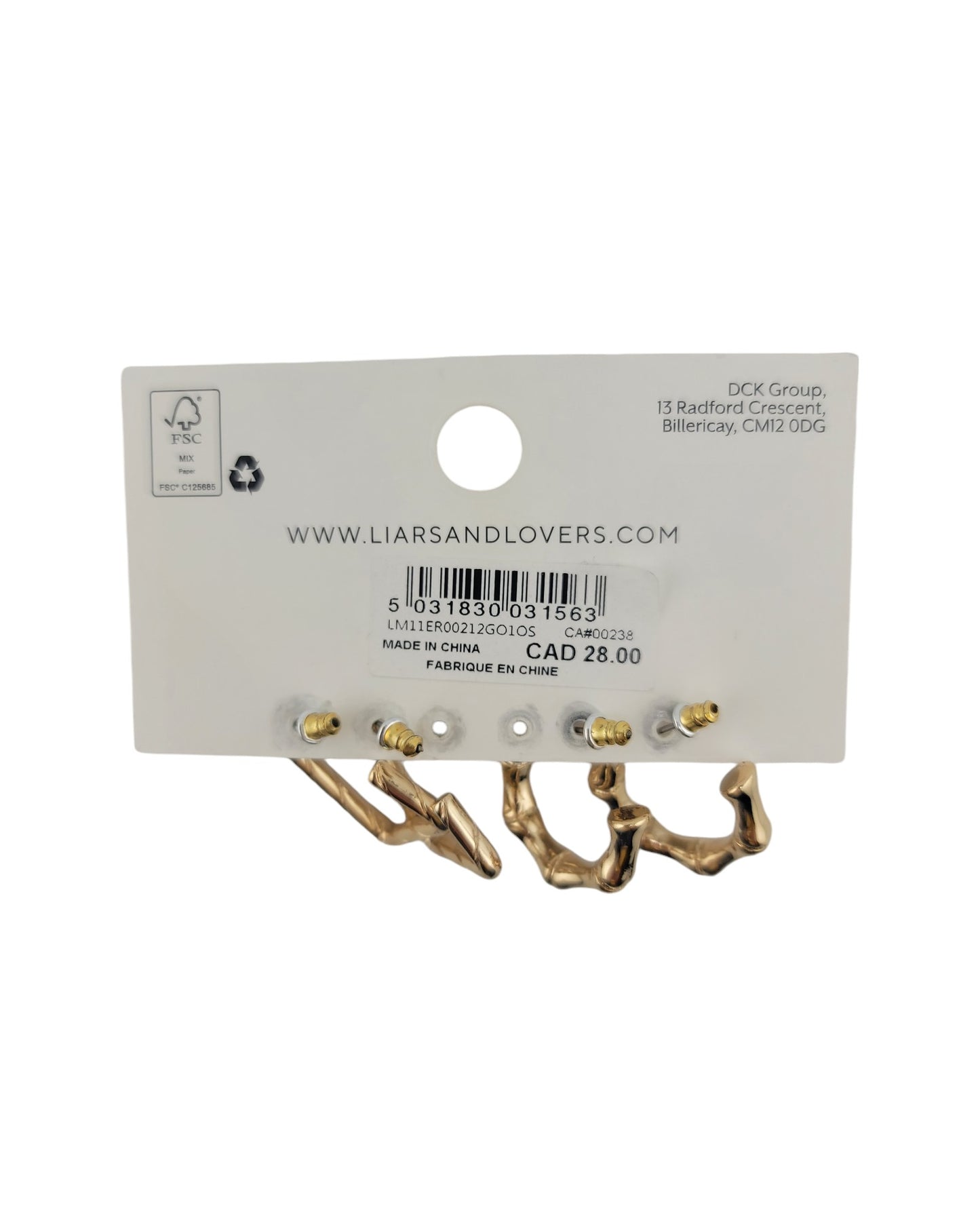 Goldtone Earrings (2 Pairs)