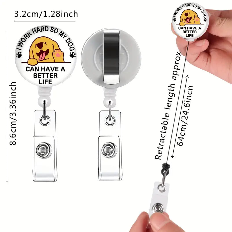 Health Workers Cute Retractable Badge Holders (1 Pc)