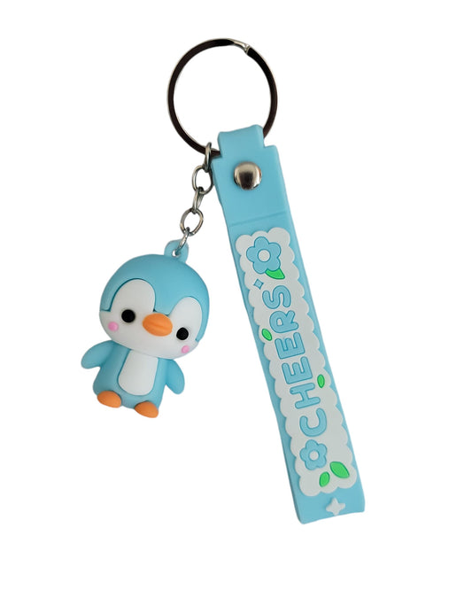Cute Penguin Key Chain (Blue)
