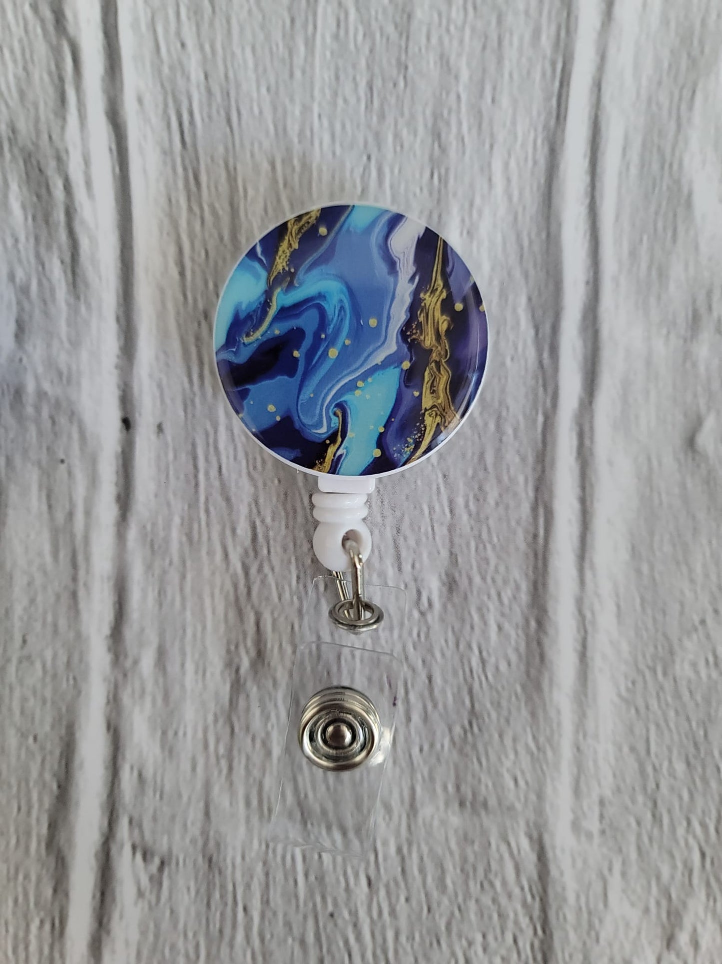 Marbling Printed Badge Holder (1 Pc)