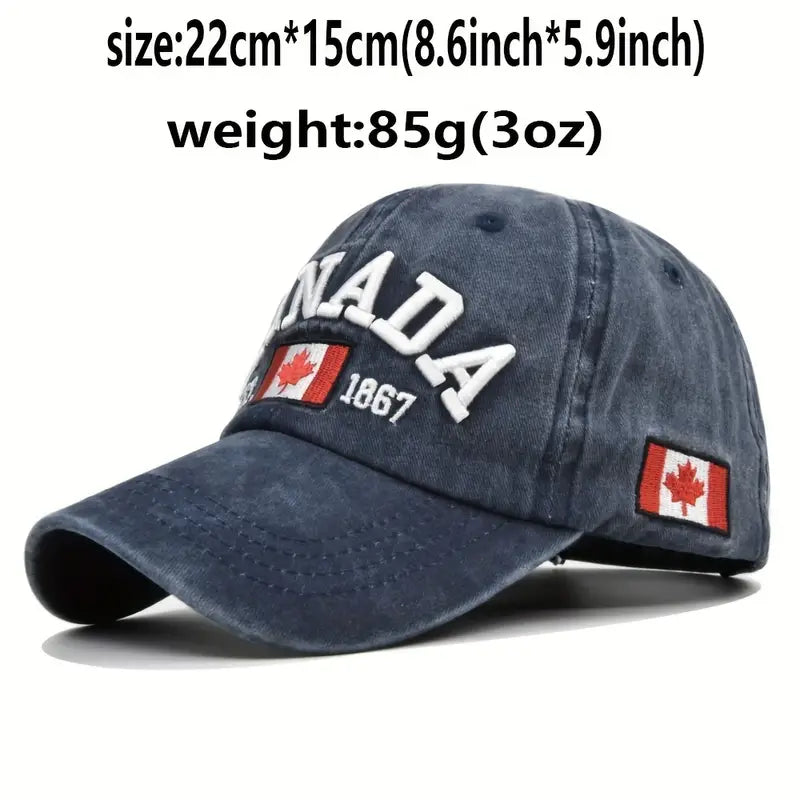 Maple Leaf Letter CANADA Baseball Cap