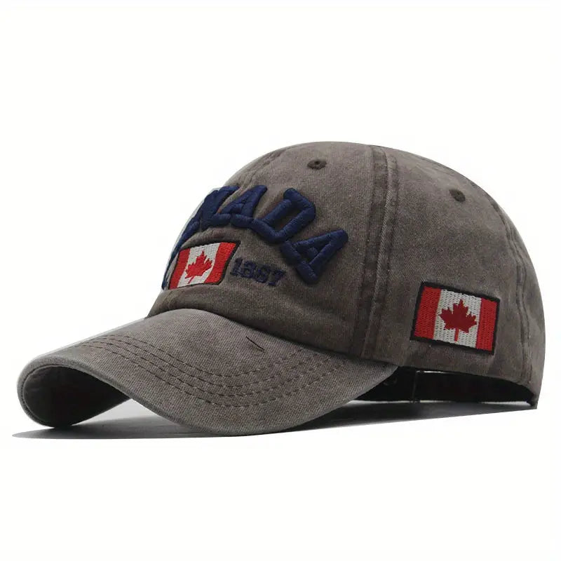 Maple Leaf Letter CANADA Baseball Cap
