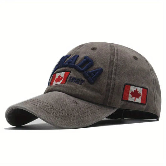 Maple Leaf Letter CANADA Baseball Cap