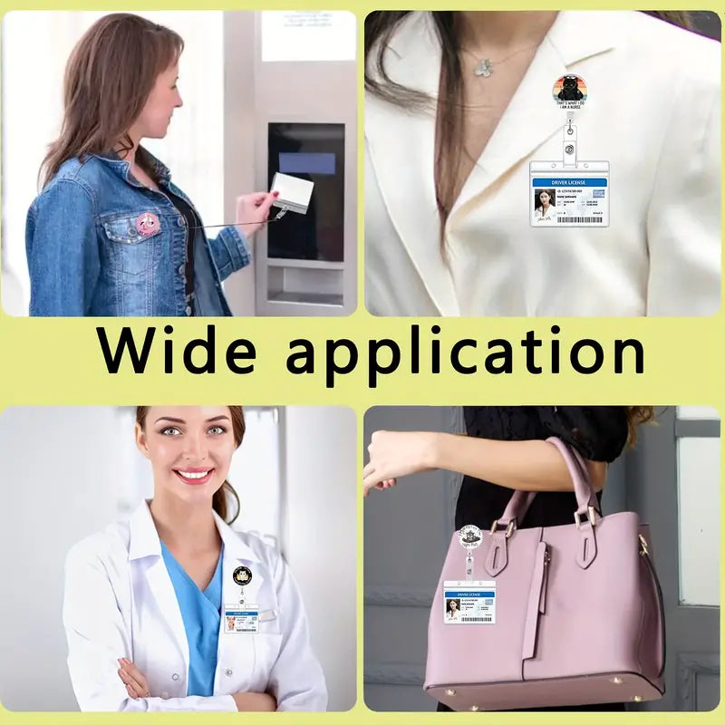 Health Workers Cute Retractable Badge Holders (1 Pc)