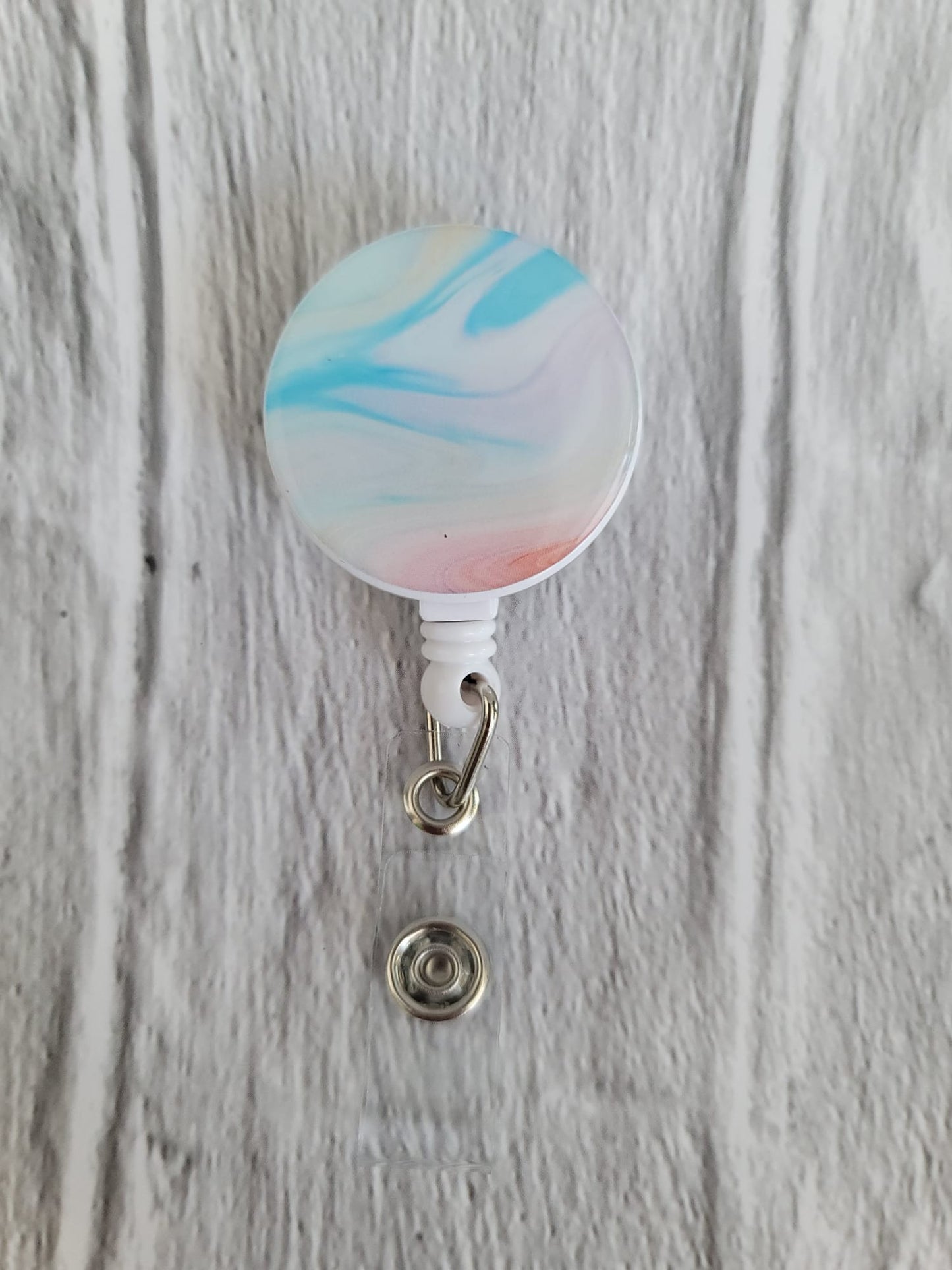 Marbling Printed Badge Holder (1 Pc)