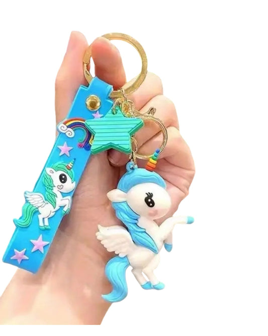 Rainbow Horse Key Chain