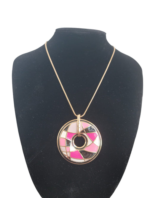 Gold Plated Multicolour Necklace