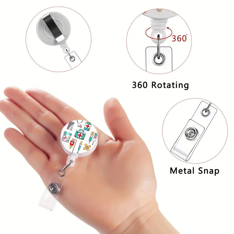 Health Workers Retractable Badge Holders (1 Pc)
