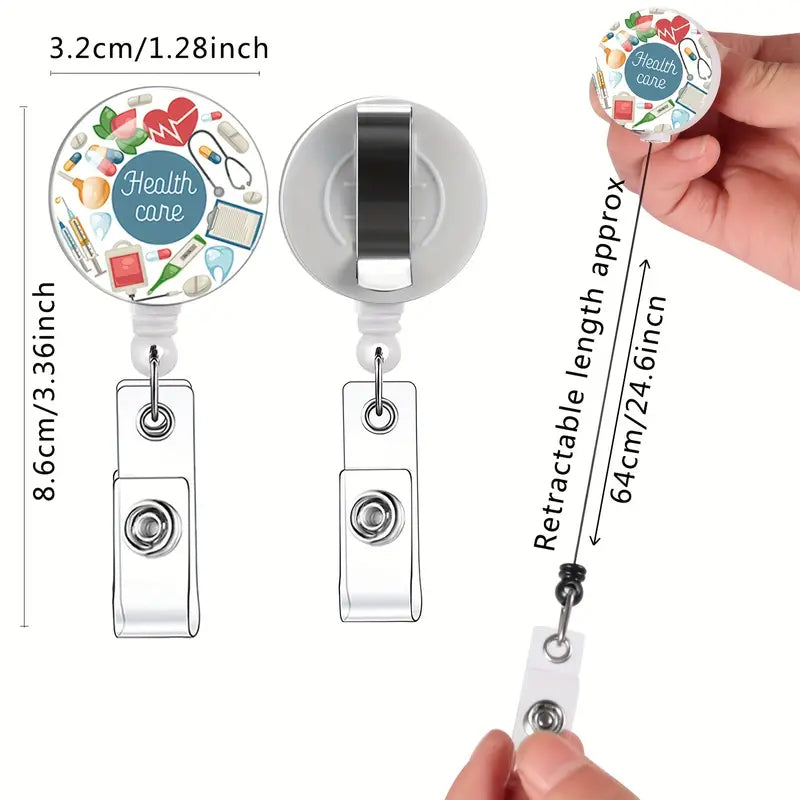 Health Workers Retractable Badge Holders (1 Pc)